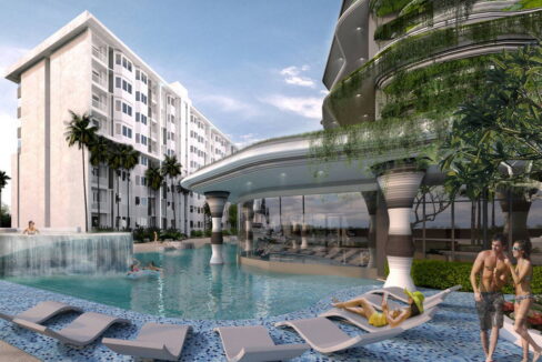Süd Pattaya New 888 Park Villas Resort Condo zu verkaufen