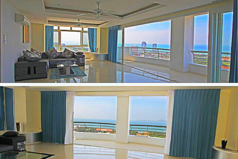 Stunning Sea Views from a luxury 200 sqm Penthouse in Pattaya
