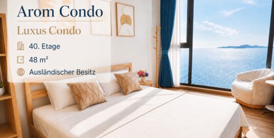 Arom Luxus Condo 48 qm, Naklua am Wongamat Strand